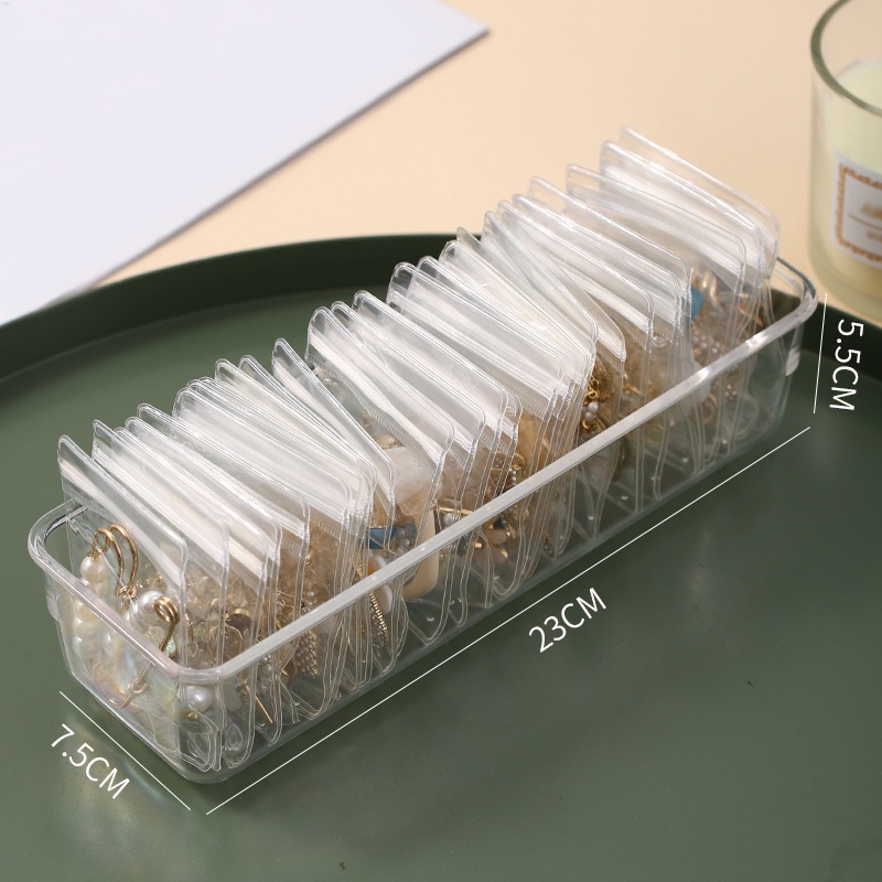 Túi Đựng Trang Sức Bằng PVC Trong Suốt Chống Oxy Hóa Có 3 Kích Cỡ