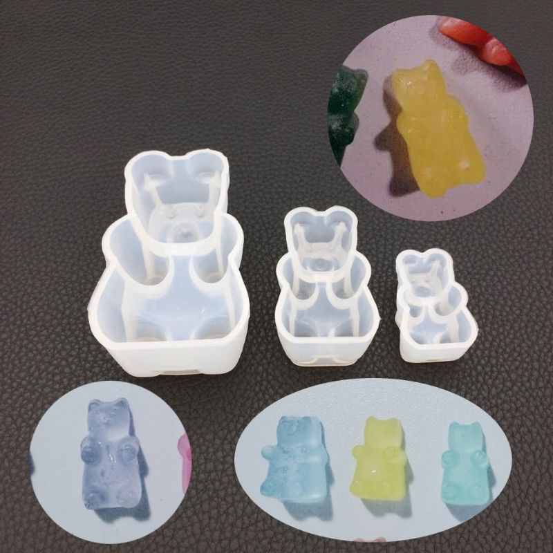 Khuôn Silicone Làm Bánh Kẹo Hình Gấu Gummy DIY