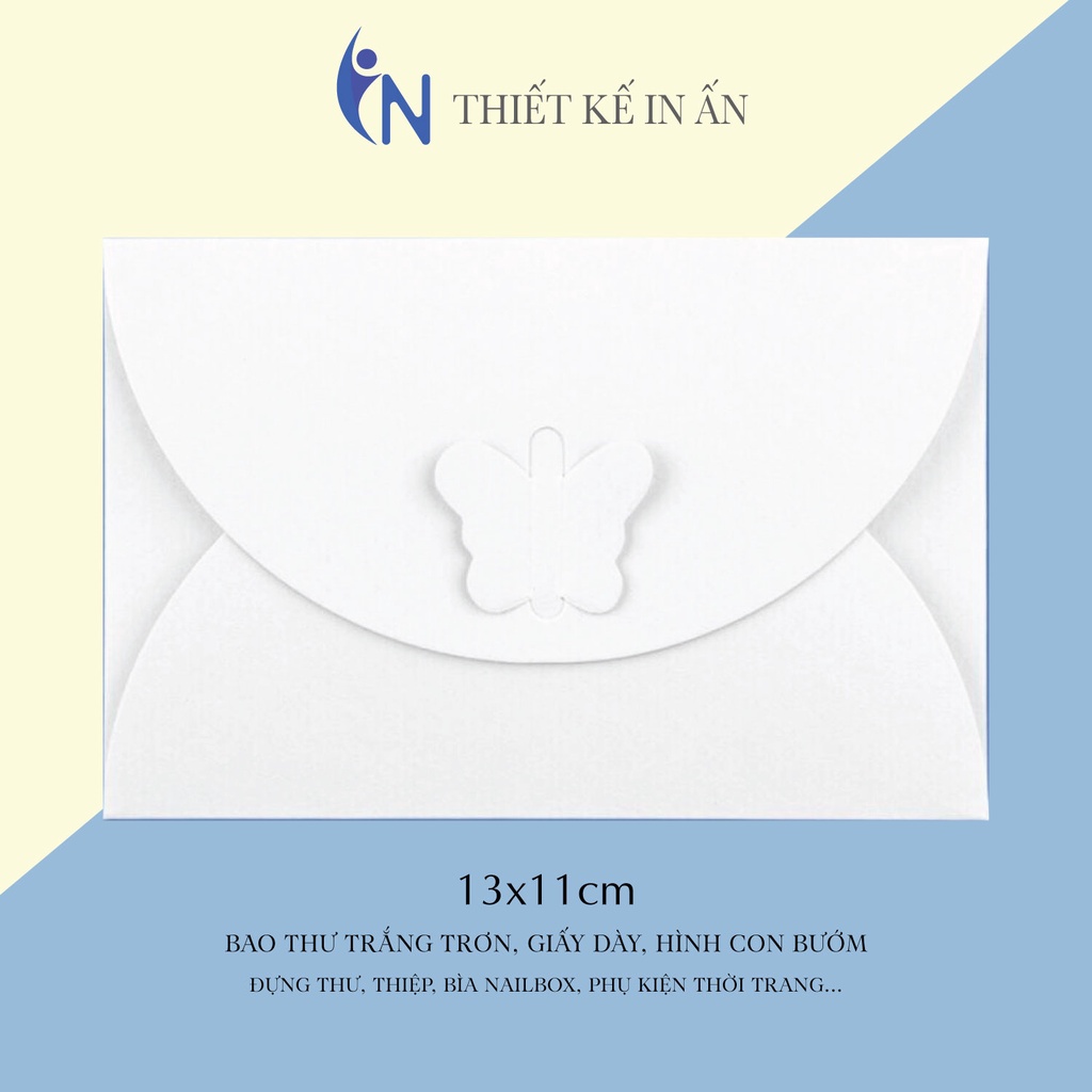 Bộ giấy viết thư kèm bì thư, phong bì vintage kích thước 13x11cm, dùng đựng trang sức, nailbox, thiệp cảm ơn..