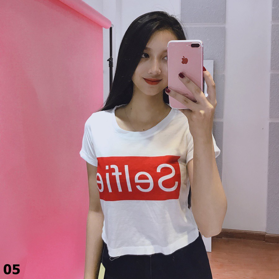 Áo thun nữ Croptop hình CRT006 - CRT38 | Shopee Việt Nam