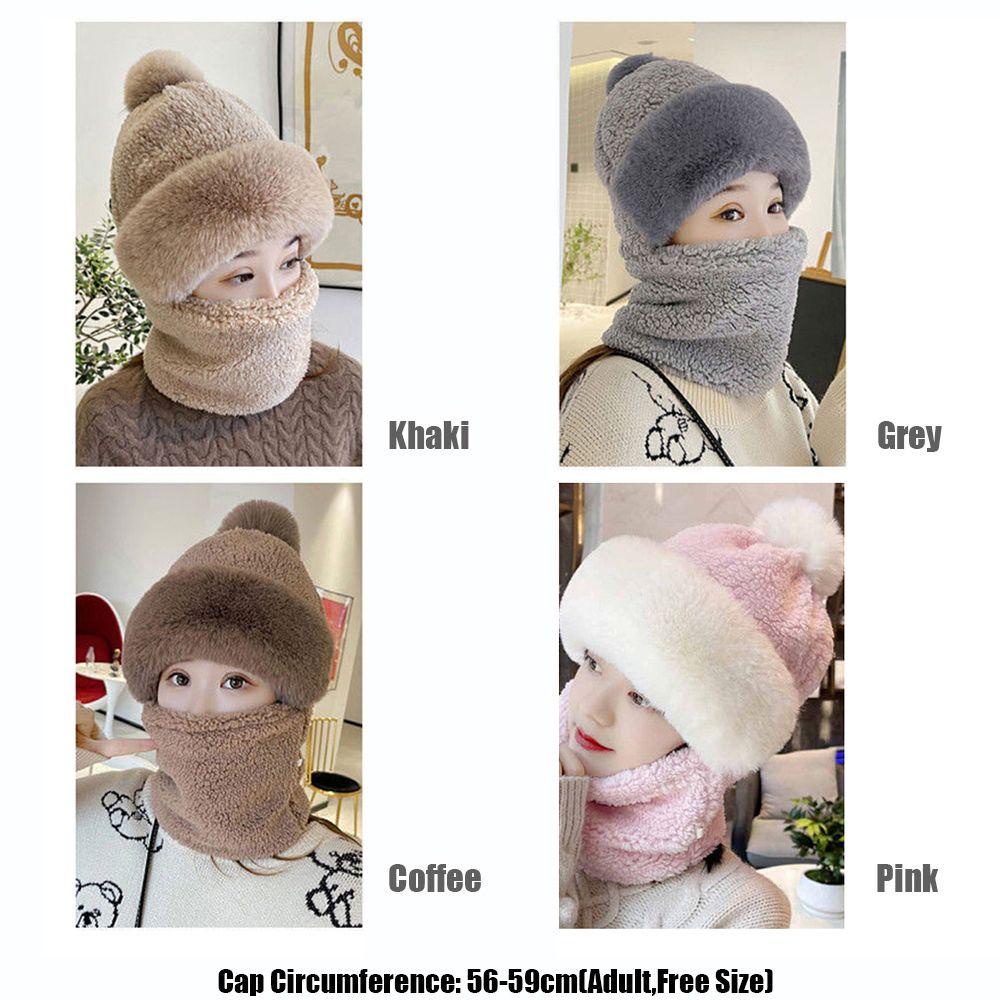 Mũ Trùm Đầu Phối Lông Thú Cho Nữ