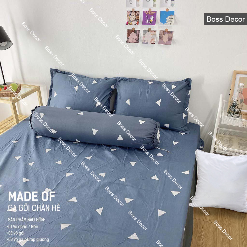 Bộ ga giường vỏ gối, bộ ga nệm mềm mại thoáng mát, bo chun miễn phí mẫu mã đa dạng | BigBuy360 - bigbuy360.vn