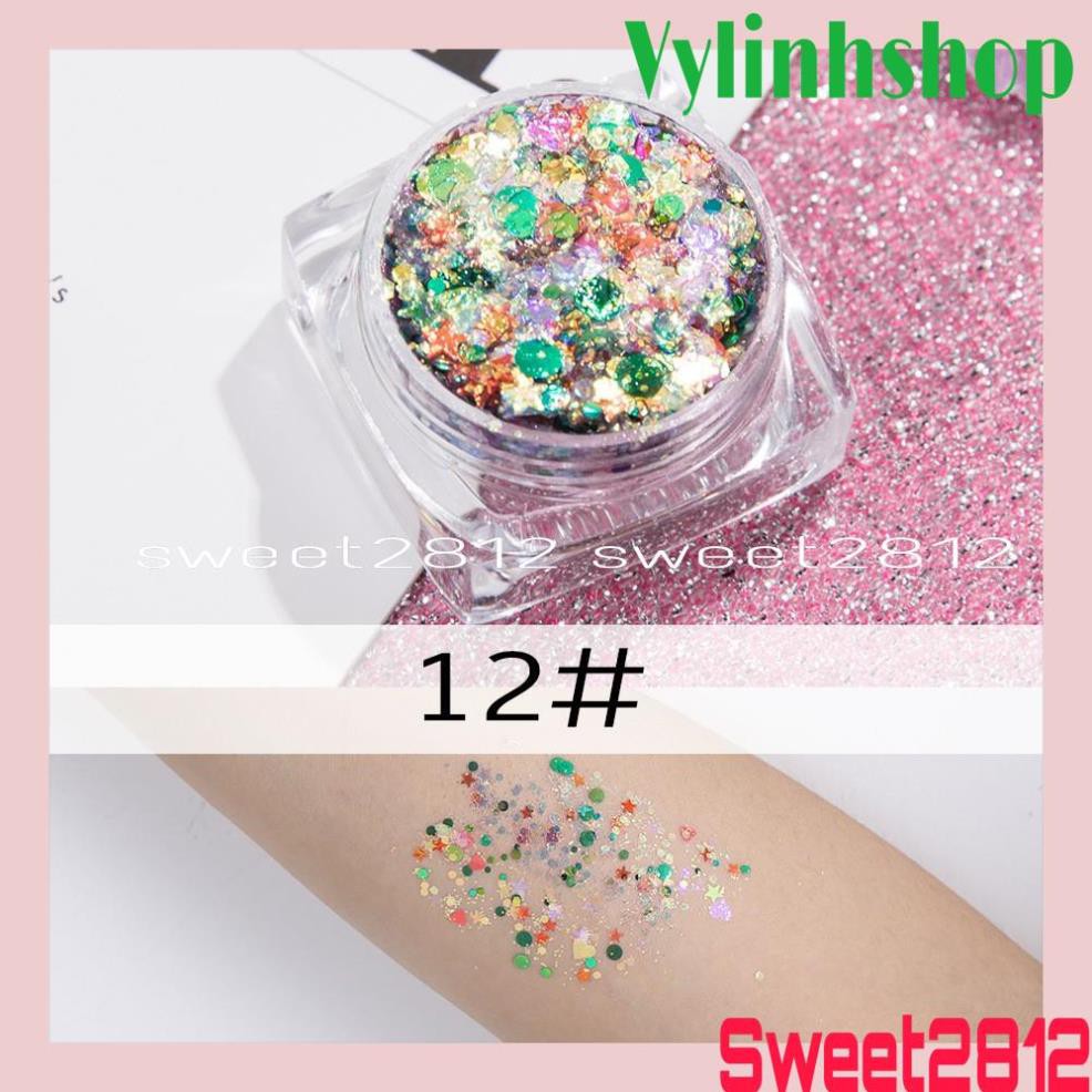 Nhũ Mắt Kira Glitter Kim Tuyến Phong Cách Hàn Quốc