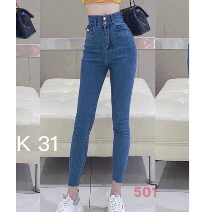 .8 mẫu quần jean nữ lưng cao, cao cấp chất lượng y hình 100% hàng chuẩn shop jean dày dặn pó co giãn.