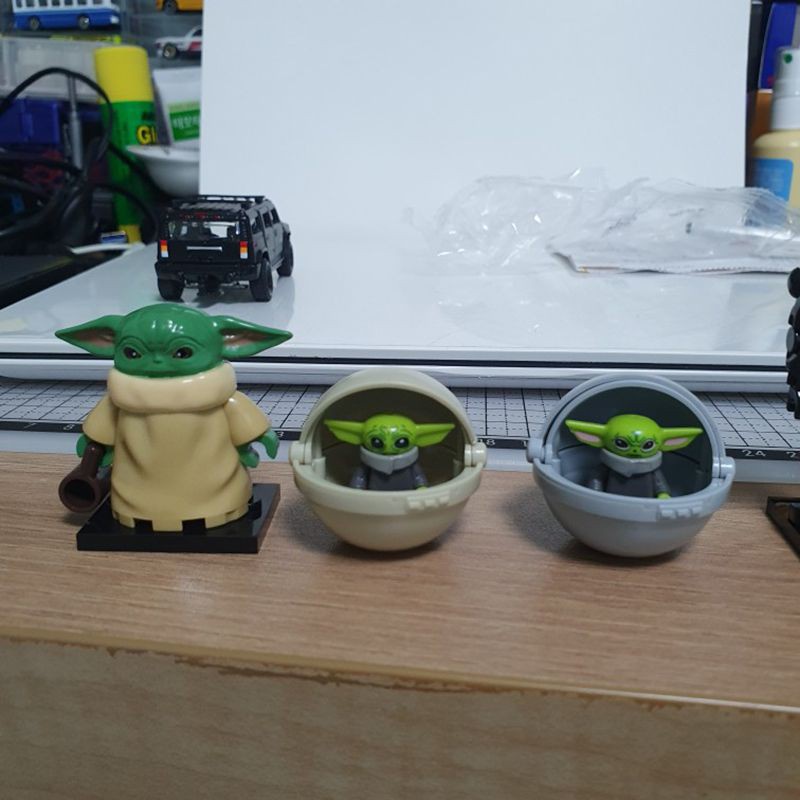 Đồ Chơi Xếp Hình Tay Xoay Hình Yoda Cho Bé