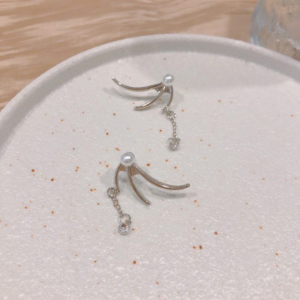 Đôi Bông Tai Dáng Dài Hình Đôi Cánh Phong Cách Hip hop Thời Trang Cho Nữ