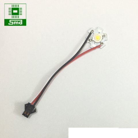Led 1W hàn sẵn dây SM - Trắng ấm