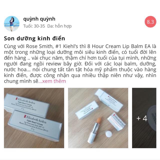 Son dưỡng môi có chống nắng Elizabeth Arden Eight Hour Lip Protectant Stick SPF 15