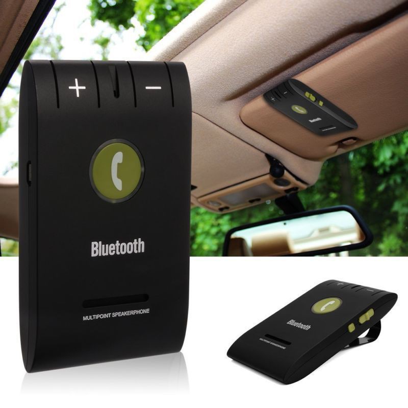 ☆ Bộ loa Bluetooth thoại rảnh tay gắn kính chắn xe hơi cho iPhone Android