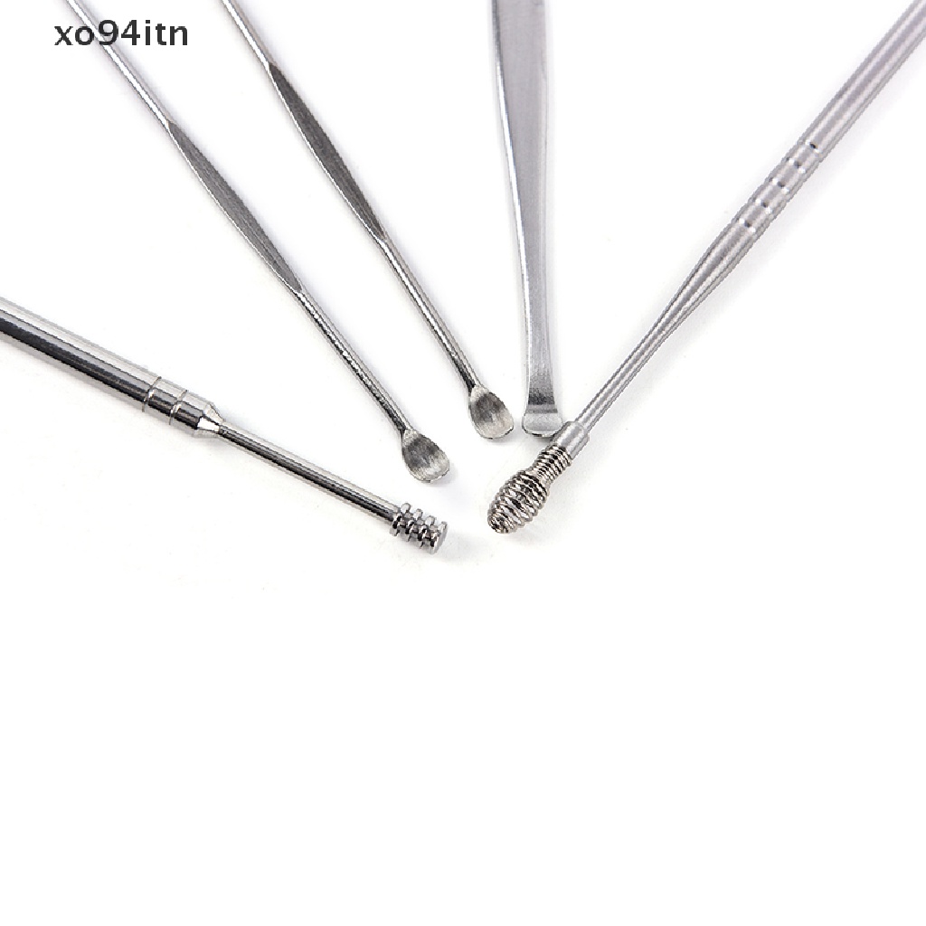 Set 5 Dụng Cụ Lấy Ráy Tai Bằng Thép Không Gỉ
