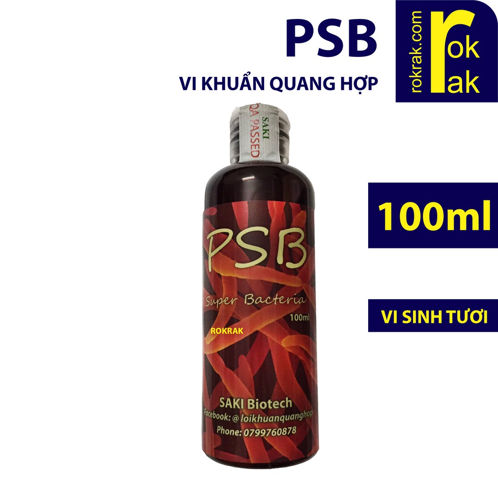 PSB đỏ Vi khuẩn quang hợp chai 100ml cho bể cá thủy sinh