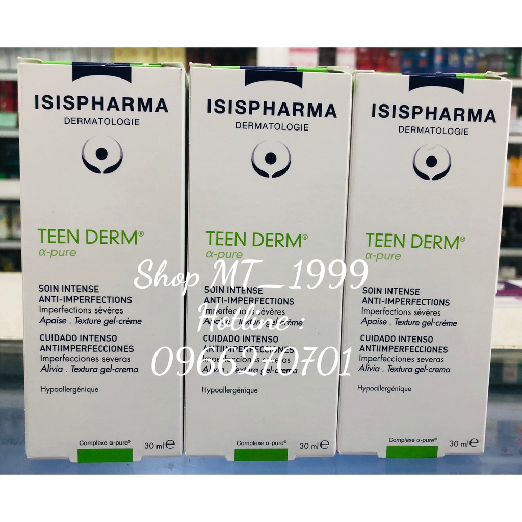 Teen Derm Alpha pure 30ml - KEM BÔI MỤN THẾ HỆ MỚI