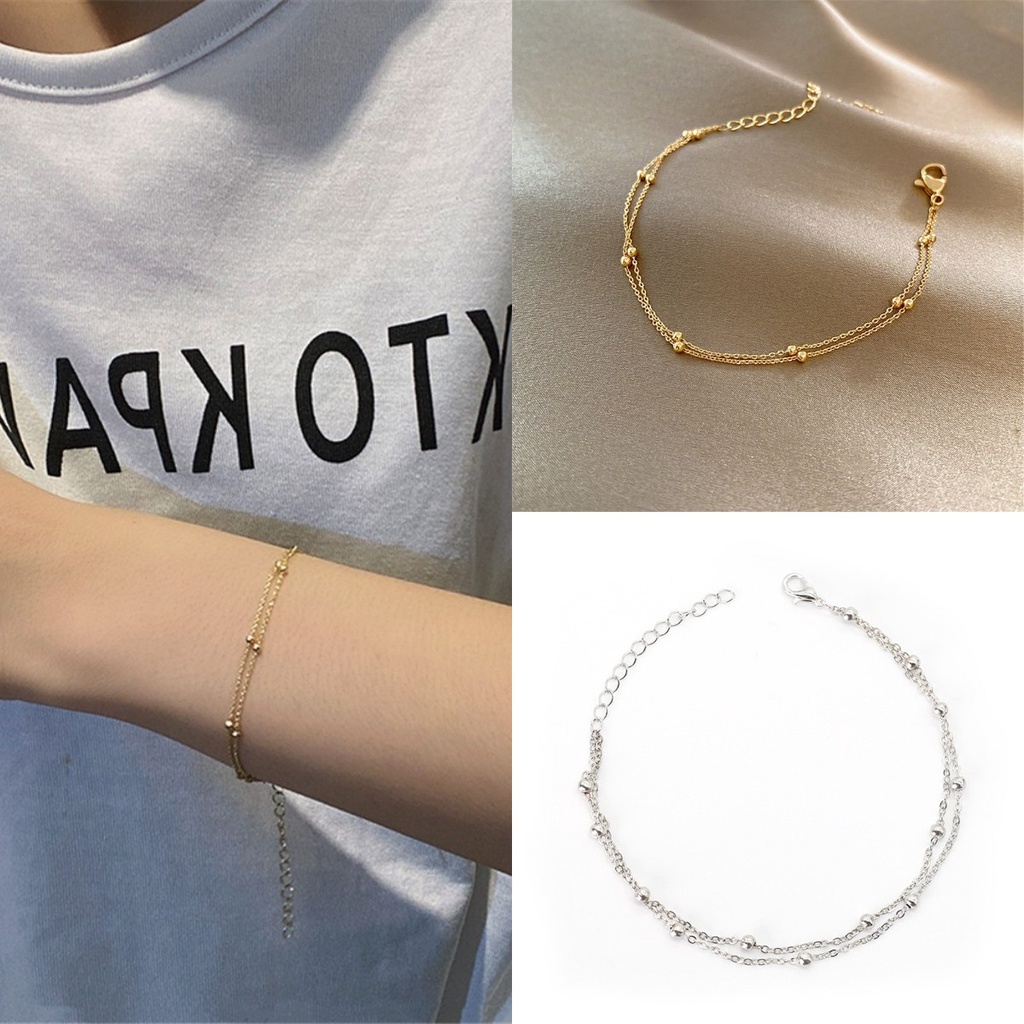 Vòng Tay Hai Lớp Phong Cách Retro Hình Nhân Vật Cá Tính Cho Nữ