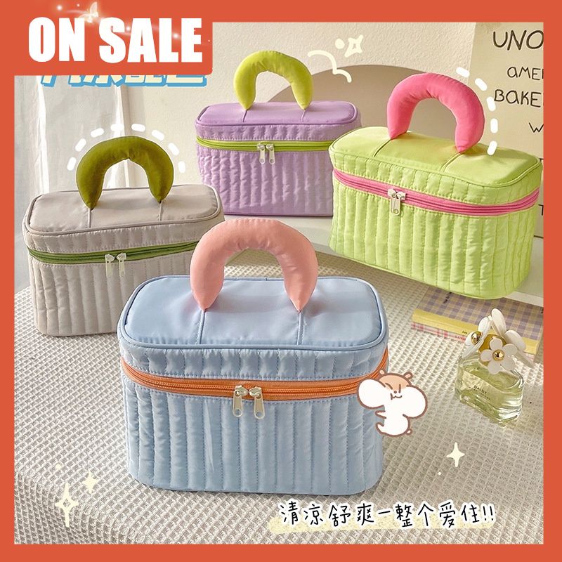 [Hàng mới về] Túi đựng mỹ phẩm nhỏ gọn sức chứa lớn 2021 mới cao cấp cho nữ