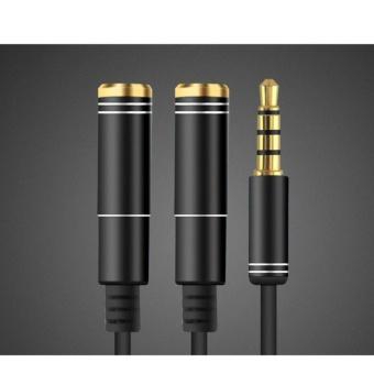 Cáp chia ra 2 tai nghe mạ vàng cao cấp chuẩn âm thanh stereo