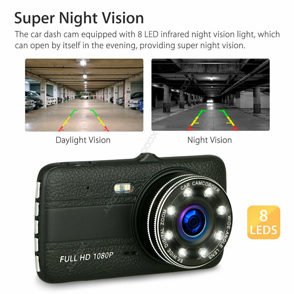 ⚡️FREESHIP⚡️CAMERA HÀNH TRÌNH Ô TÔ TRƯỚC SAU, 4 INCH IPS, ỐNG KÍNH KÉP, FUll HD 1080P, SIÊU NÉT