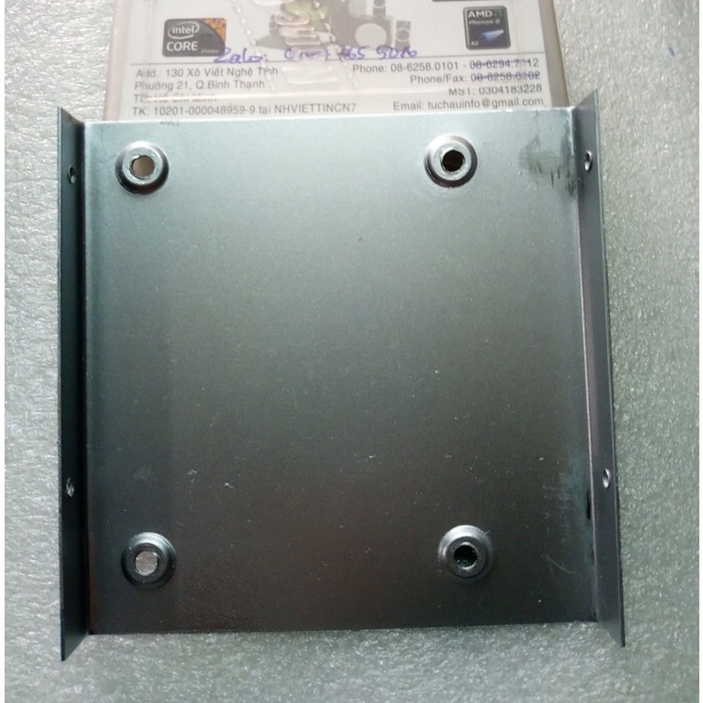 Khay đế gắn SSD cho máy bàn - PC (bằng sắt - Màu Đen hoặc Xám)