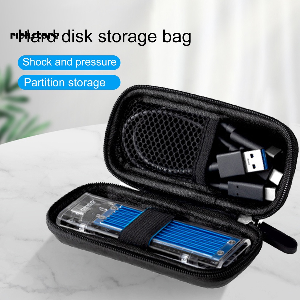 Túi Đựng Ổ Cứng Bằng EVA Cứng Cỡ Lớn Chống Thấm Nước Có Khóa Kéo Tiện Dụng | BigBuy360 - bigbuy360.vn