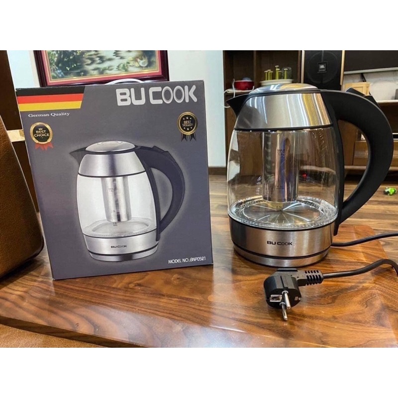 Bình Siêu Tốc BUCOOK 1.8L ( Tặng Kèm Lõi Lọc Trà )