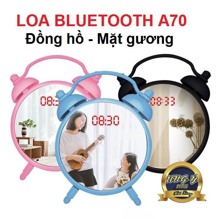 [FREESHIP] LOA BLUETOOTH A70 ĐỒNG HỒ MẶT GƯƠNG