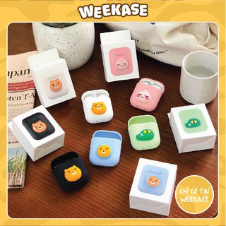 Vỏ bảo vệ hộp sạc tai nghe Apple Airpods 1, 2, Apple Airpods Pro chất liệu cao cấp, chống rơi vỡ Ka kao friends