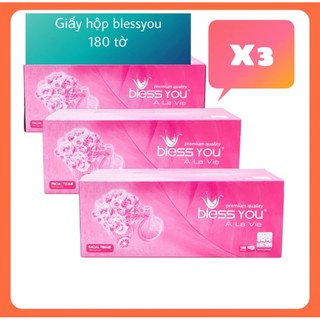 set 3 giấy hộp bless you 180 tờ