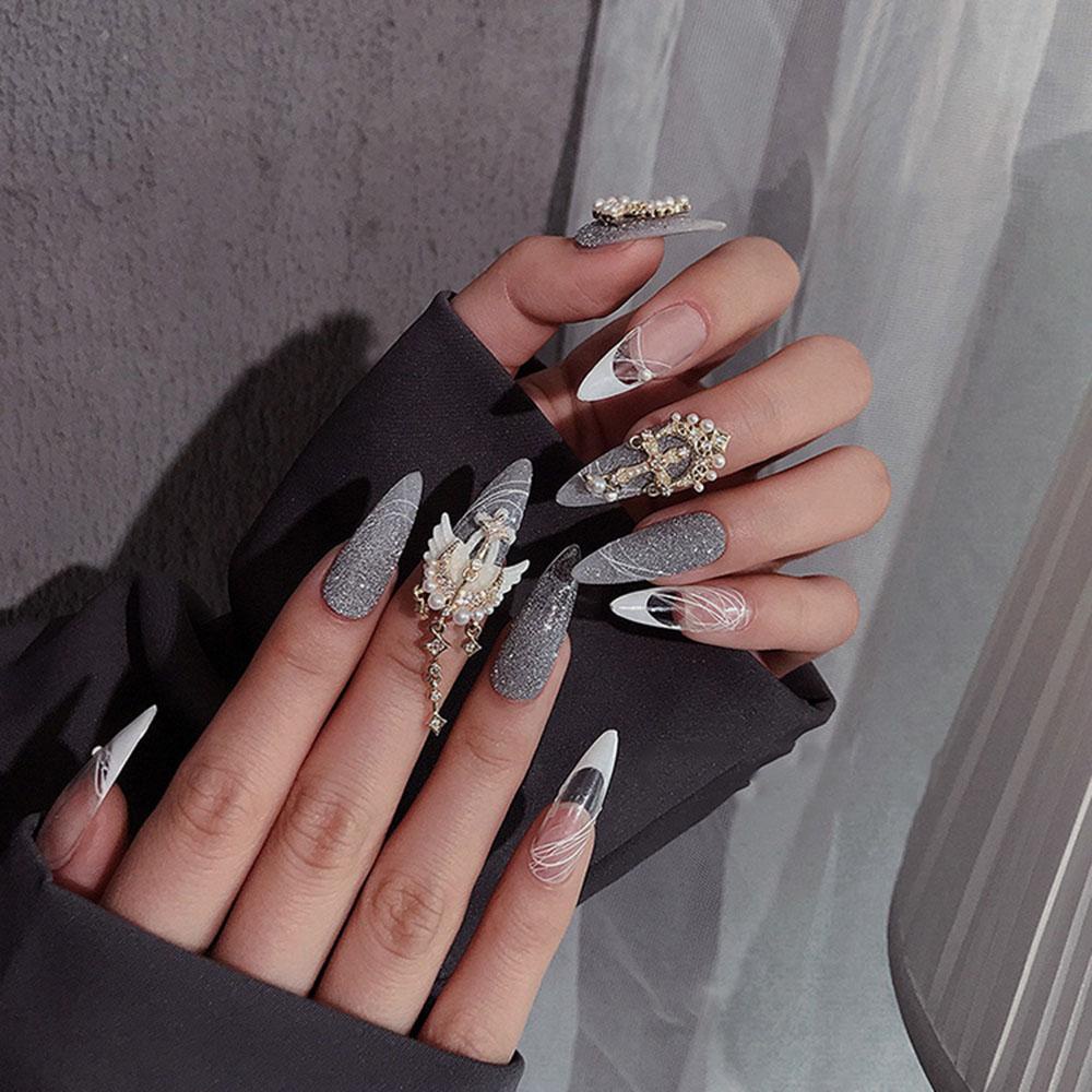 Phụ Kiện Kim Loại Trang Trí Móng Tay Xinh Xắn