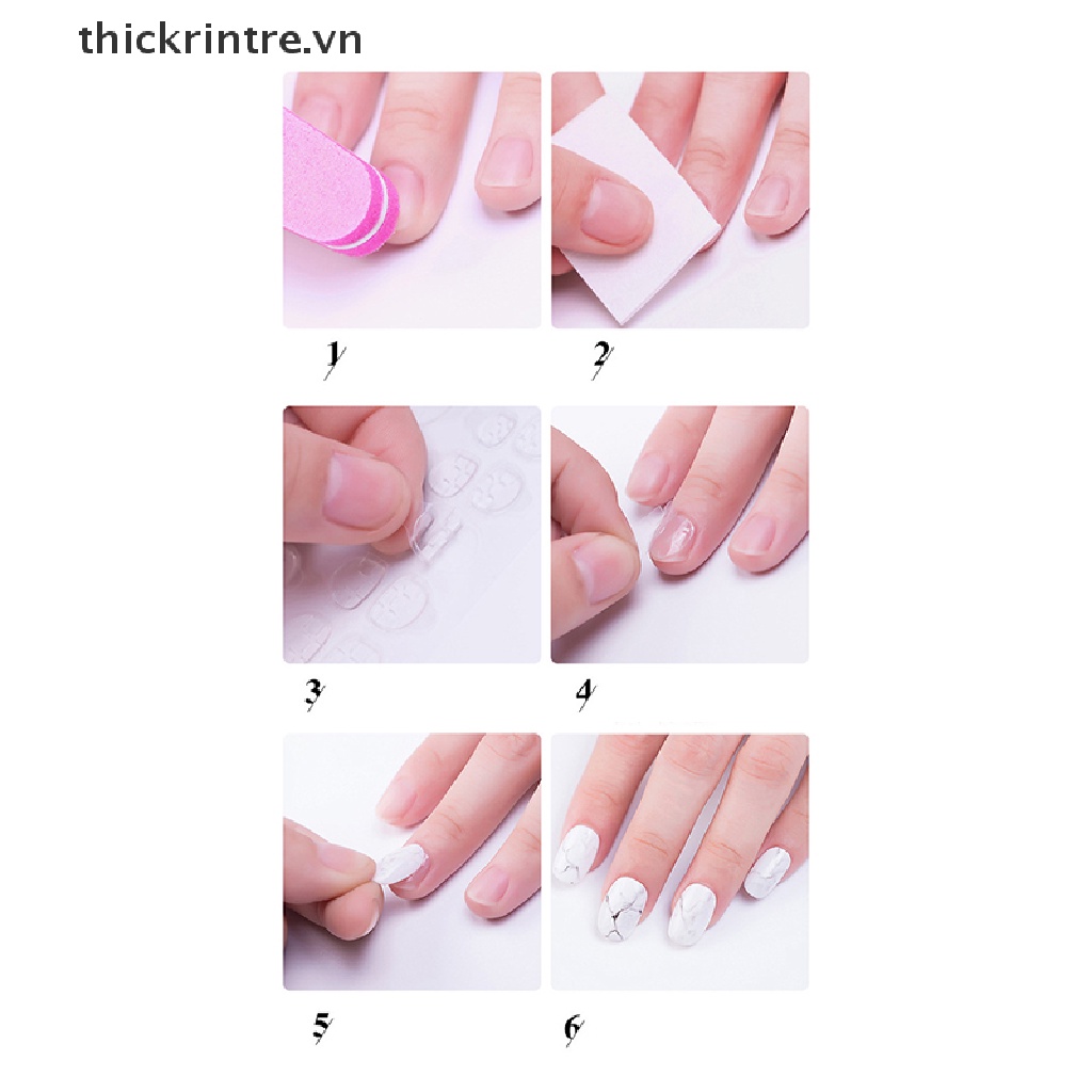 [Hàng mới về] Móng tay giả dán trang trí trong suốt linh hoạt