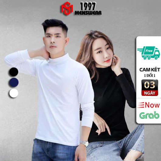 [TẶNG KHẨU TRANG] Áo giữ nhiệt nam, nữ lót lông cao cấp cổ 3p