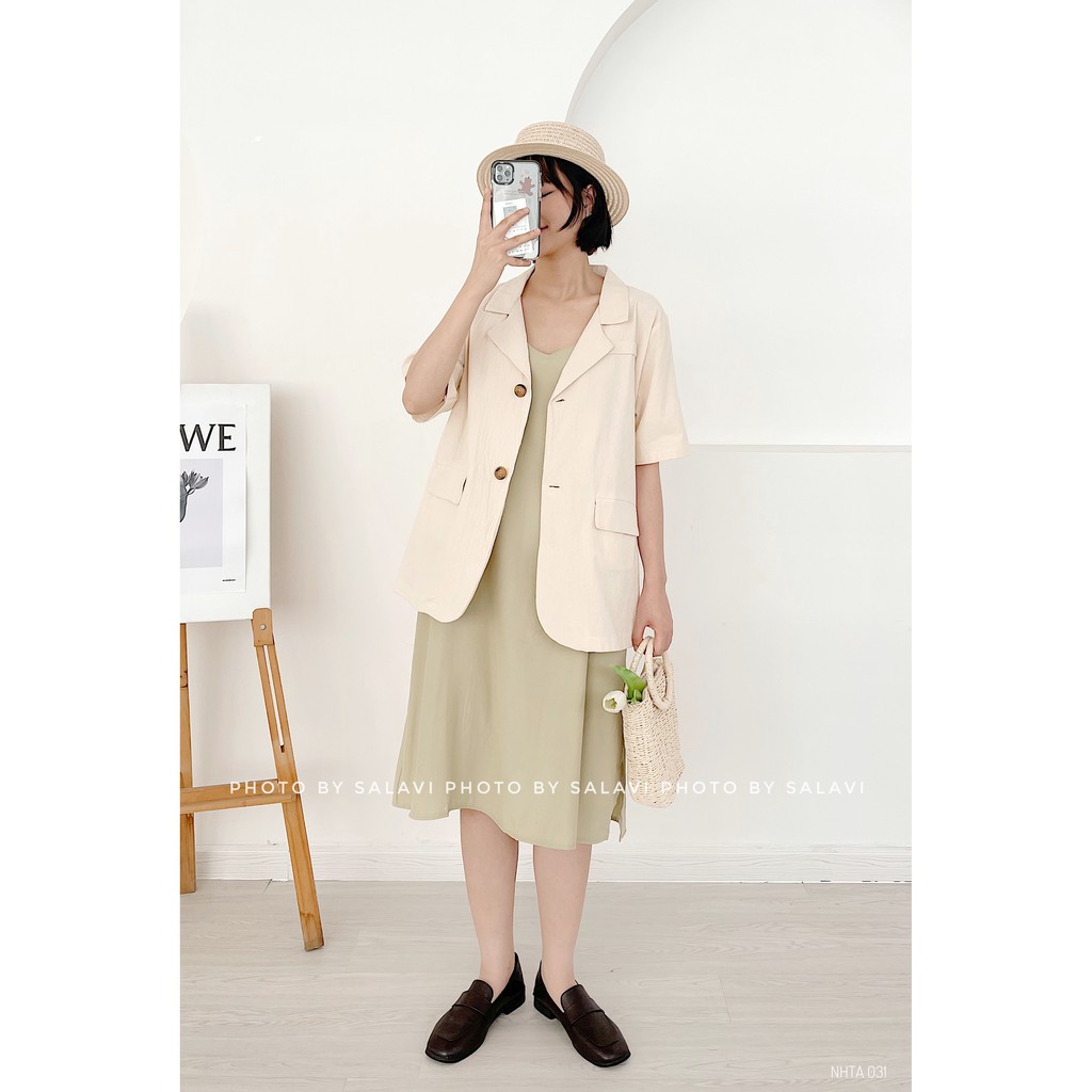 ÁO BLAZER TAY NGẮN HÀN XẺNG NHBN 1169 | BigBuy360 - bigbuy360.vn