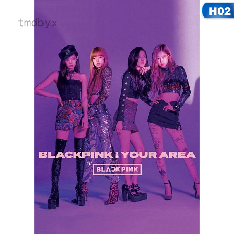 Tmdbyx NEW Poster 2 Mặt Nhóm Nhạc Blackpink In Your Ar K-Pop Blackpink 1st