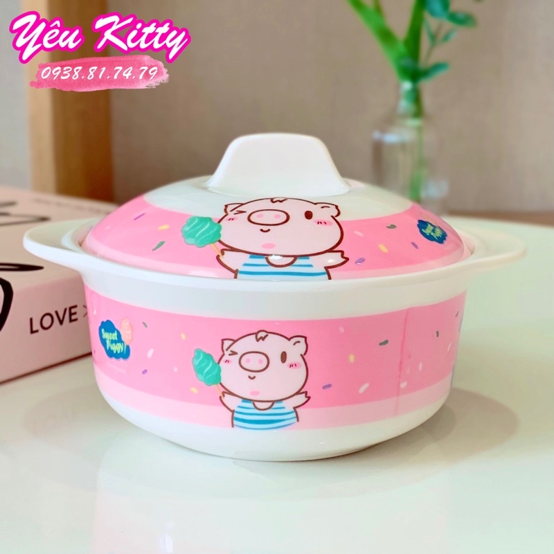 CHÉN LY MUỖNG HEO HỒNG