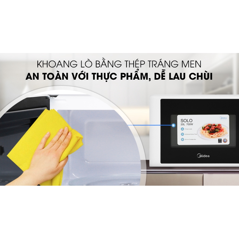 Lò Vi Sóng Midea MO-MM2019B 20 Lít - Hàng Chính Hãng