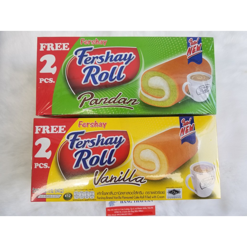 BÁNH BÔNG LAN CUỘN THÁI LAN FRESHAY ROLL
