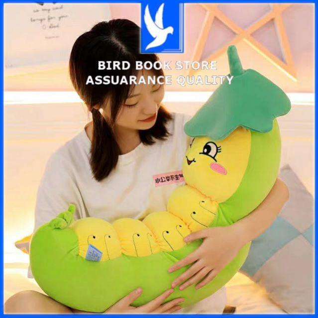 Gối ôm gấu bông sâu khoai đáng yêu chất mịn Bird book Bird book