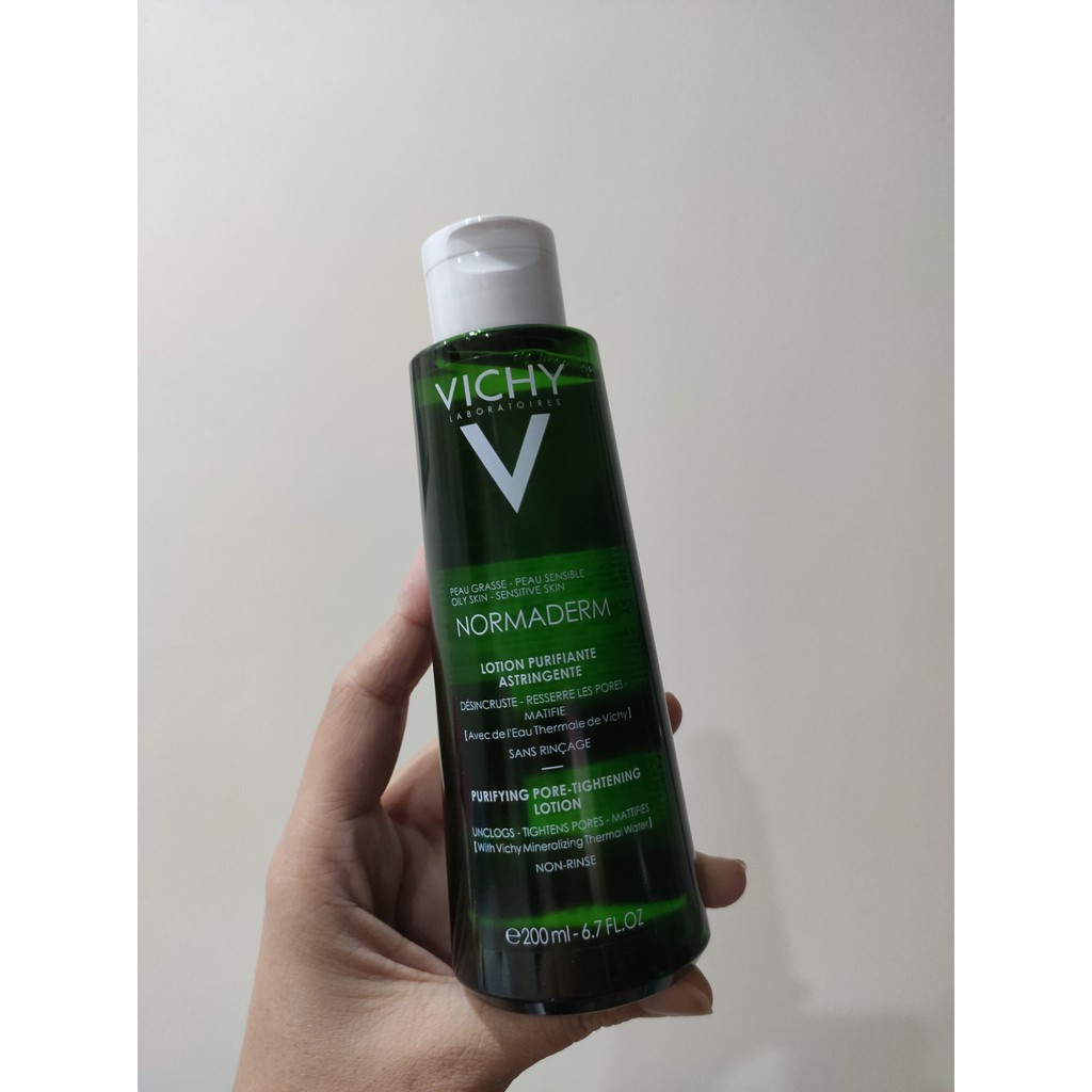 Nước Cân Bằng Vichy Giảm Bóng Dầu, Se Lỗ Chân Lông 200ml Normaderm Purifying Pore-Tightening Lotion