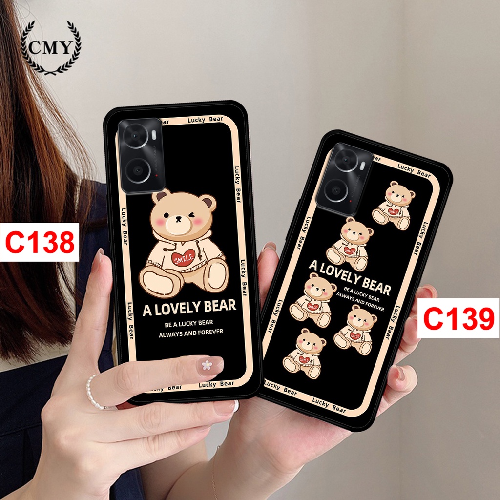 Ốp lưng Oppo A36 - Oppo A76 in hình gấu bear cute, dễ thương. ốp oppo A36 - A76 rẻ bền đẹp.