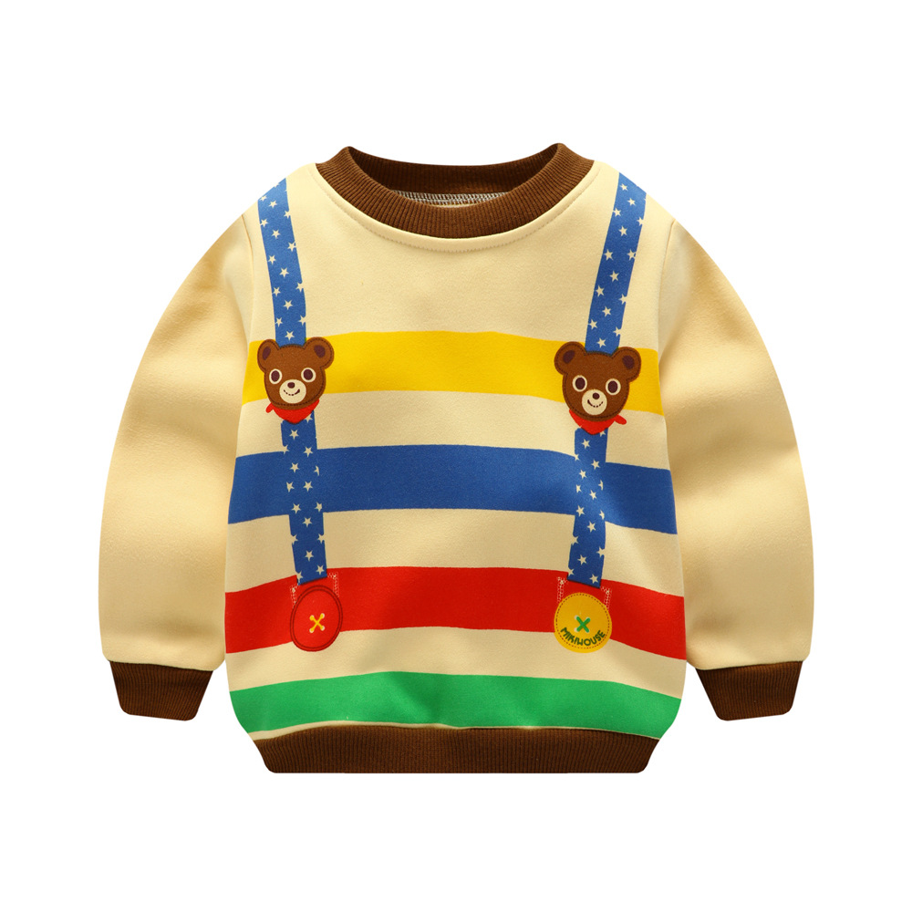 Áo Sweater Chất Nhung Thời Trang Thu Đông Cho Bé