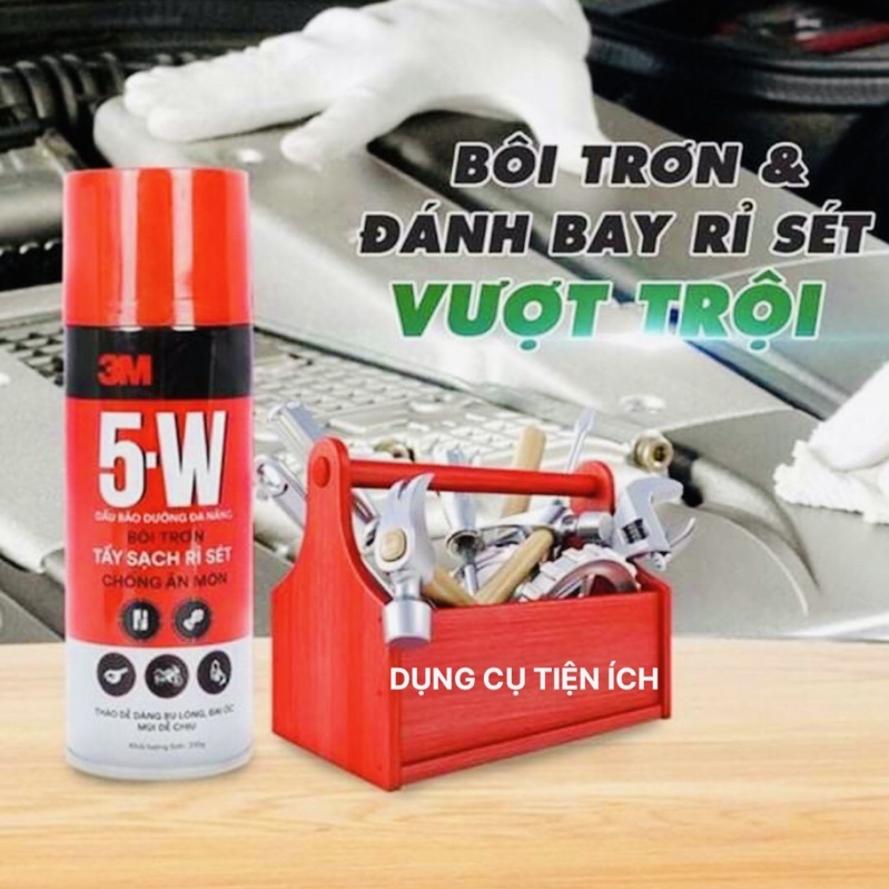 Chất Tẩy Rửa, Bôi Trơn, Chống Rỉ Sét 3M - 5W