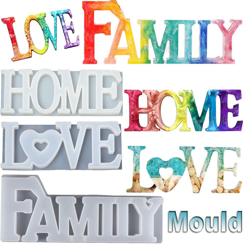 Khuôn Nhựa Làm Chữ LOVE / HOME / FAMILY|Keo Dán Chất Lượng Cao Chuyên Dụng