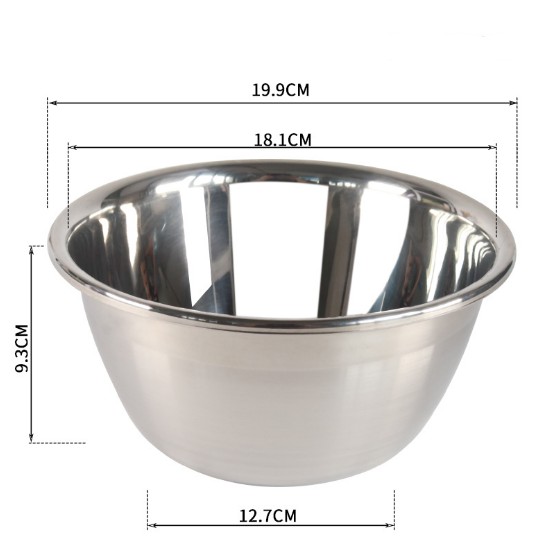Tô trộn bột inox 20cm
