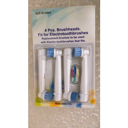 Vỉ 4 đầu bàn chải điện precition thích hợp thay thế  mọi loại bàn chải điện Oral B