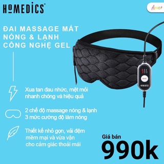 Đai massage mắt nóng lạnh công nghệ Gel HOMEDICS