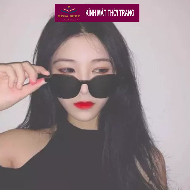 Kính râm thời trang nữ Hàn Quốc màu đen chống tia cực tím UV400 cực xinh, dễ phối đồ | BigBuy360 - bigbuy360.vn