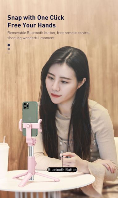 Gậy chụp ảnh 3 chân bluetooth Chính Hãng Baseus