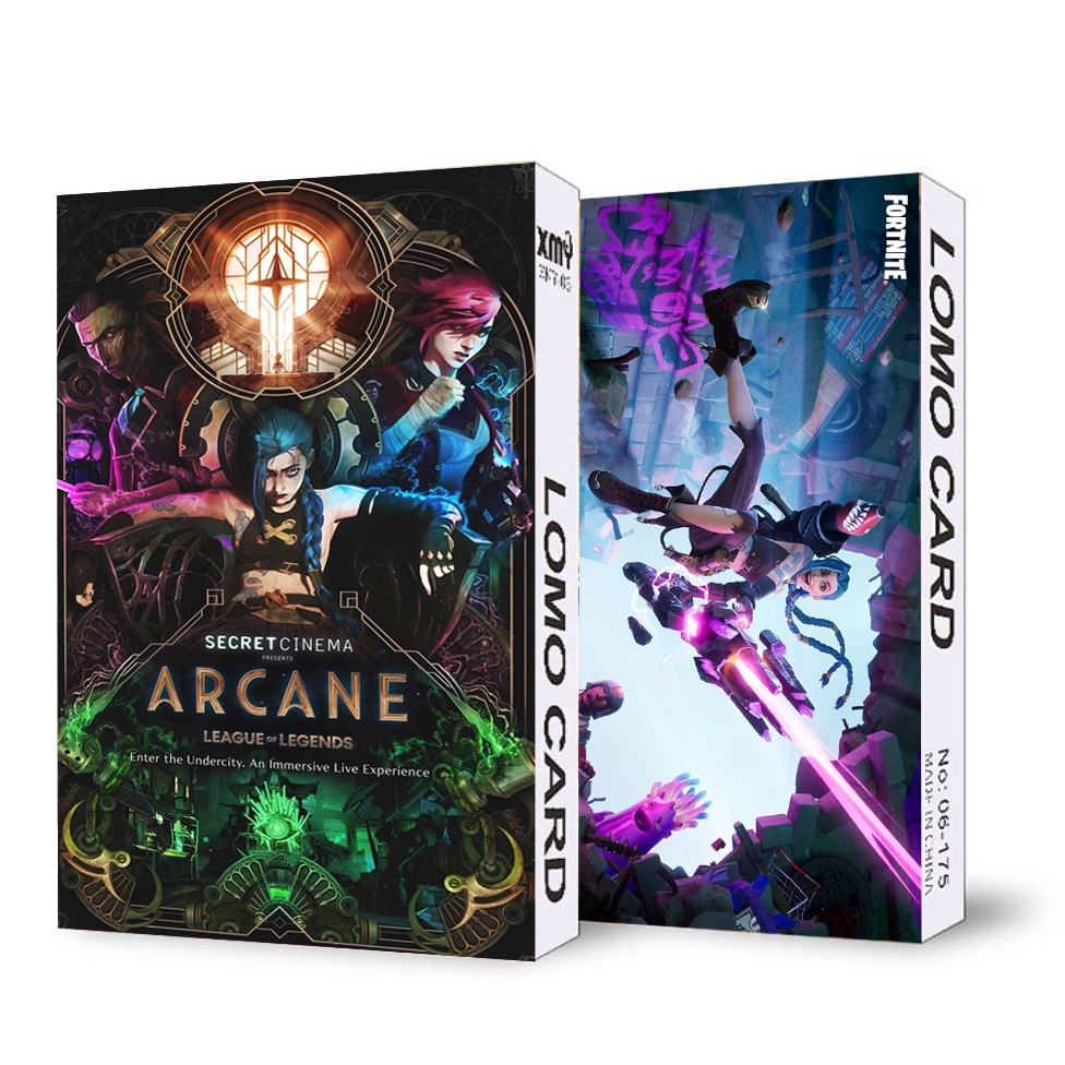 Ảnh lomo IN HÌNH ARCANE Liên Minh Huyền Thoại 30 tấm game anime chibi