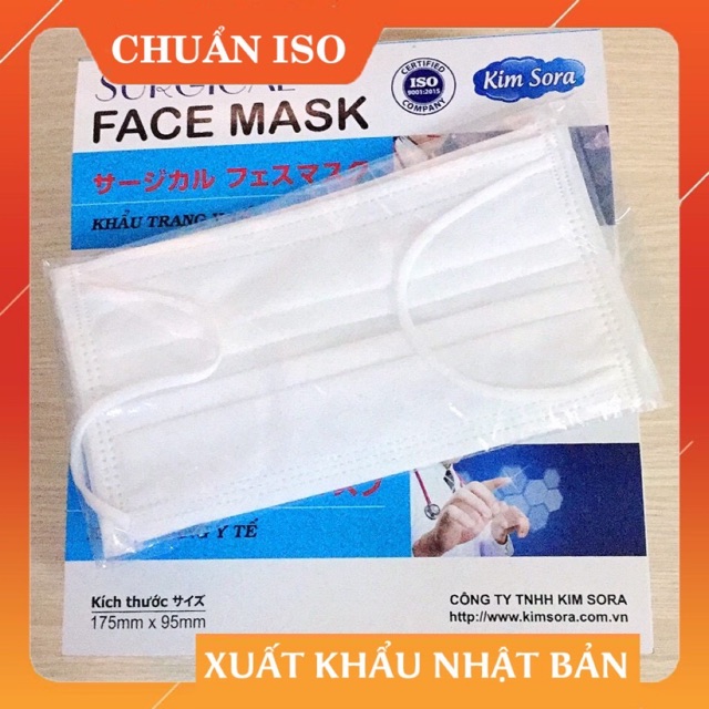 Kim Sora Nhật Sugical 99% Mediplantex Facemask - Color Blue and White (inbox giá sỉ tốt) | BigBuy360 - bigbuy360.vn