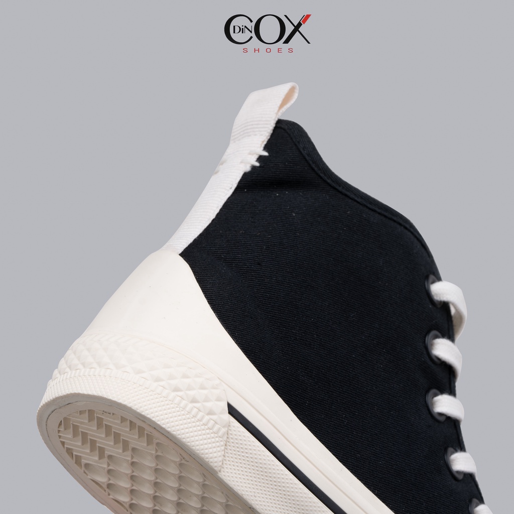 Giày Sneaker Vải Nữ DINCOX D09 Năng Động Cá Tính Black