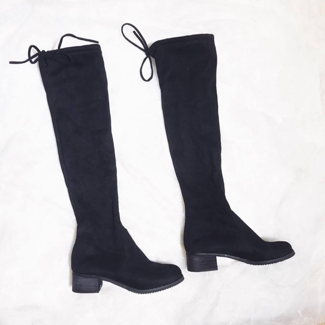 Boot đùi dây buộc