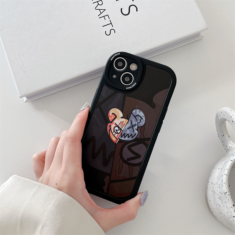 Ốp Điện Thoại Da Mềm Chống Sốc In Hình Gấu Hoạt Hình Cho IPhone 13 12 11 Pro Max XS Max XR X 8 7 Plus